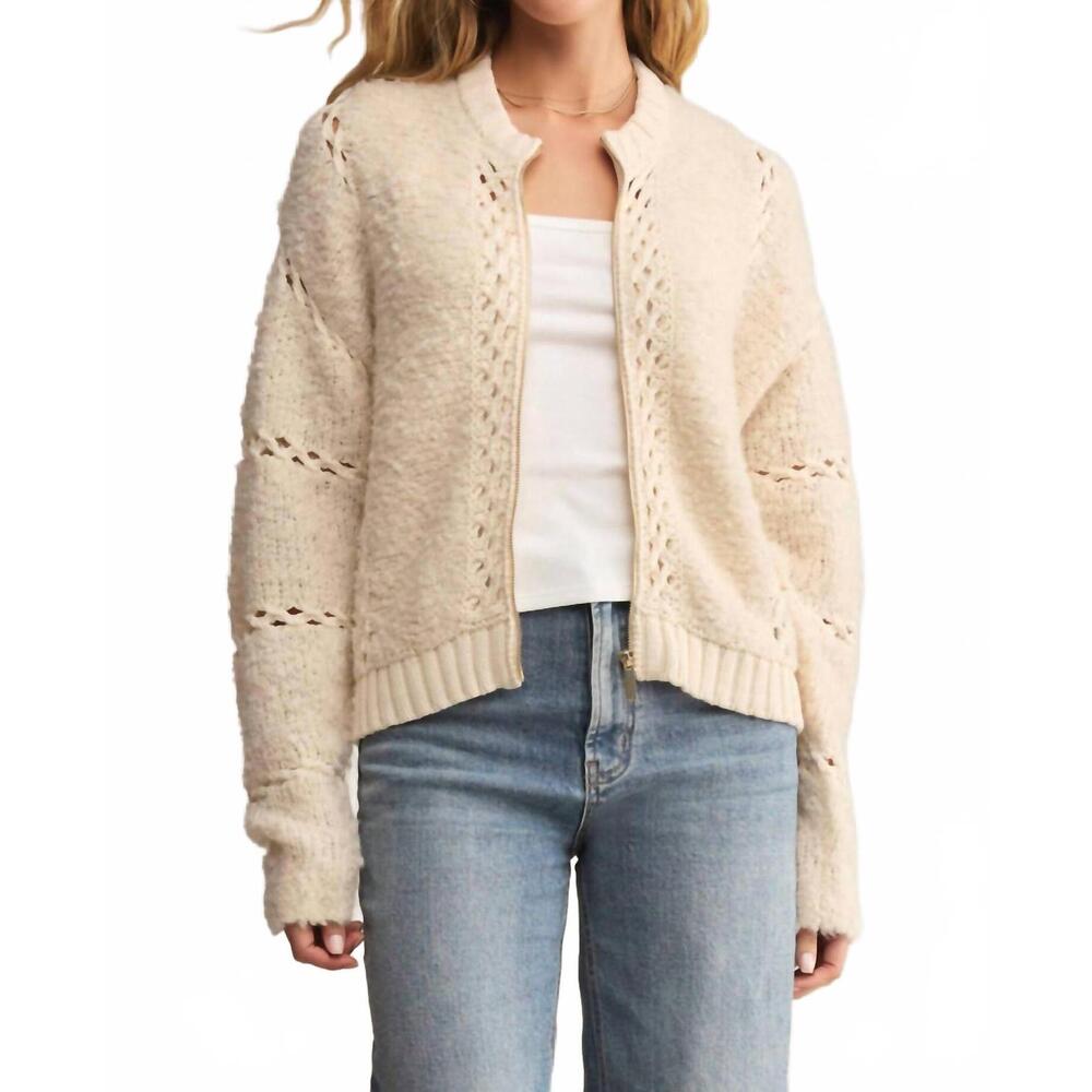NEW Z SUPPLY sundance sweater jacket in crystal